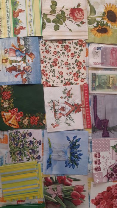 Салфетки за декупаж без размяна 35 см