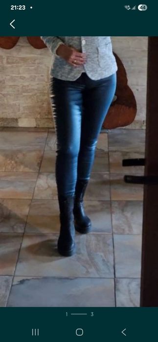 Pantaloni piele ecologica Calzedonia