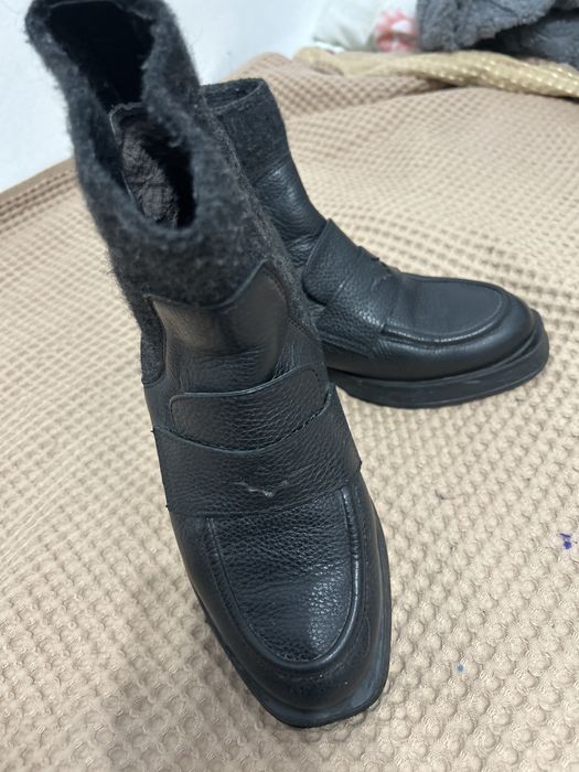 Обувь зимняя натуралка мех внутри с наружи кожа