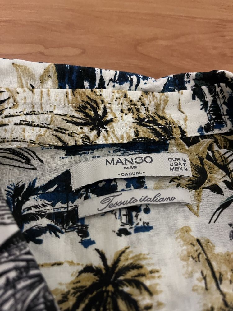 Cămașă de vară bărbați Mango Man Casual marime M Tessuto italiano