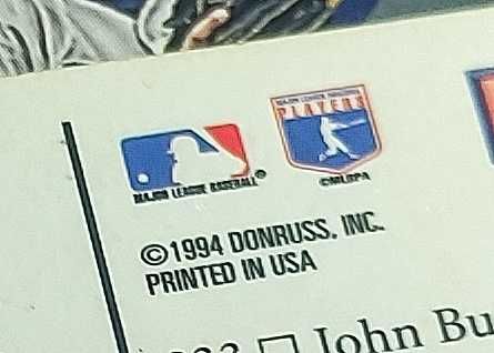 Американские Коллекционные Бейсбольные Карточки DONRUSS. 1994. USA