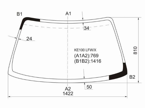 Стекло лобовое  Toyota Corolla