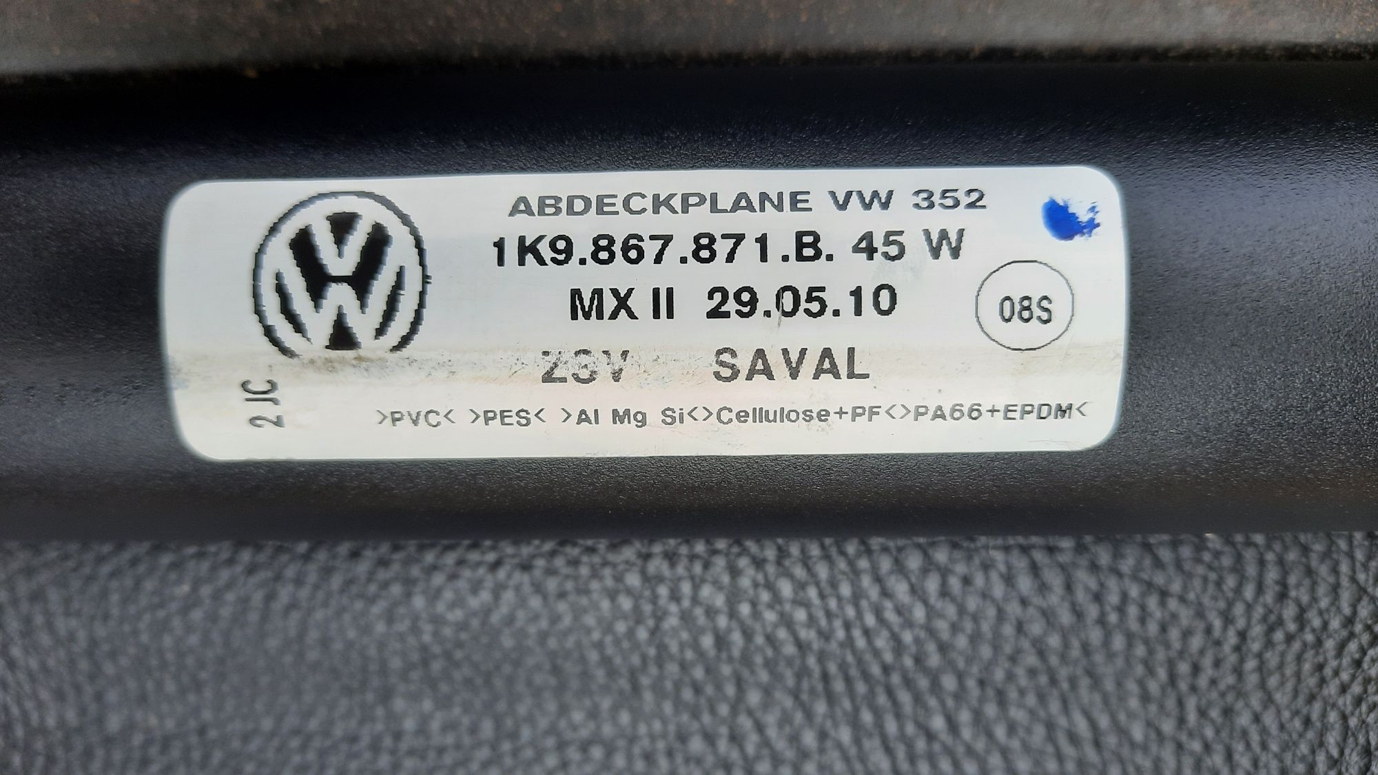 Rulou portbagaj Volkswagen Golf  5 6 Variant 2009 >