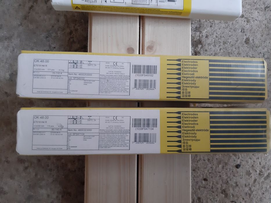 Електроди стоманени и неръждавейка всякакви дискове за рязане и шлай