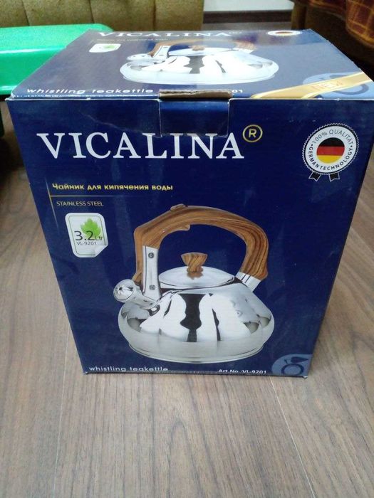 Металлический чайник VICALINA Германия, 3.2 л