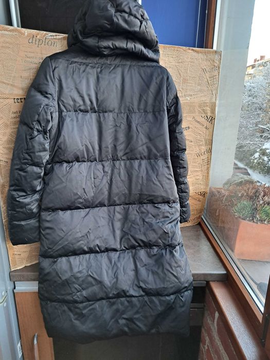 дамско яке,зимно,дълго Пухено,шуба гъши пух,две лица