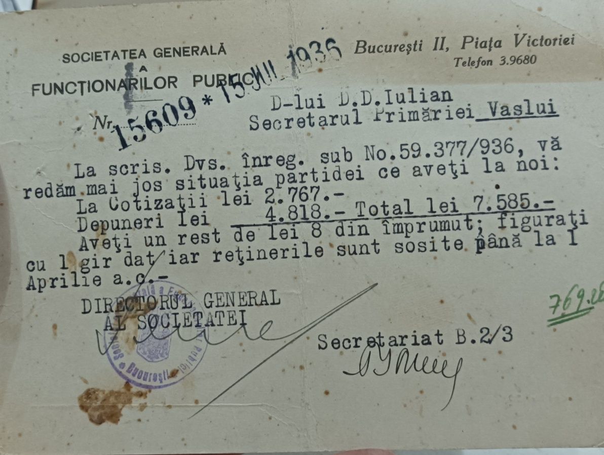 Timbre vechi 1936 si 1950