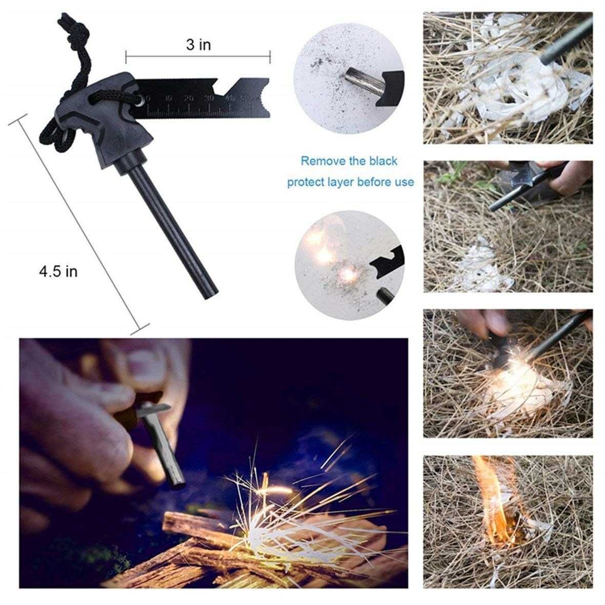 Kit supravietuire tactic Shaitan-TSK 15 in 1, multifunctional