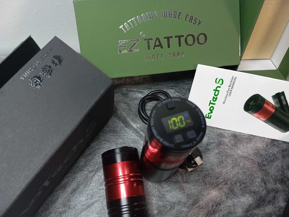 KIT EZ EvoTech S, Swiss Motor! NOU Aparat de tatuat, Calitate Marca EZ