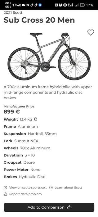 bicicleta (sub 20cross scott)