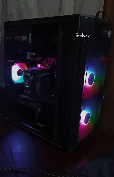 Vând PC i7 16/24 RAM placa video rx 580 biostar nouă