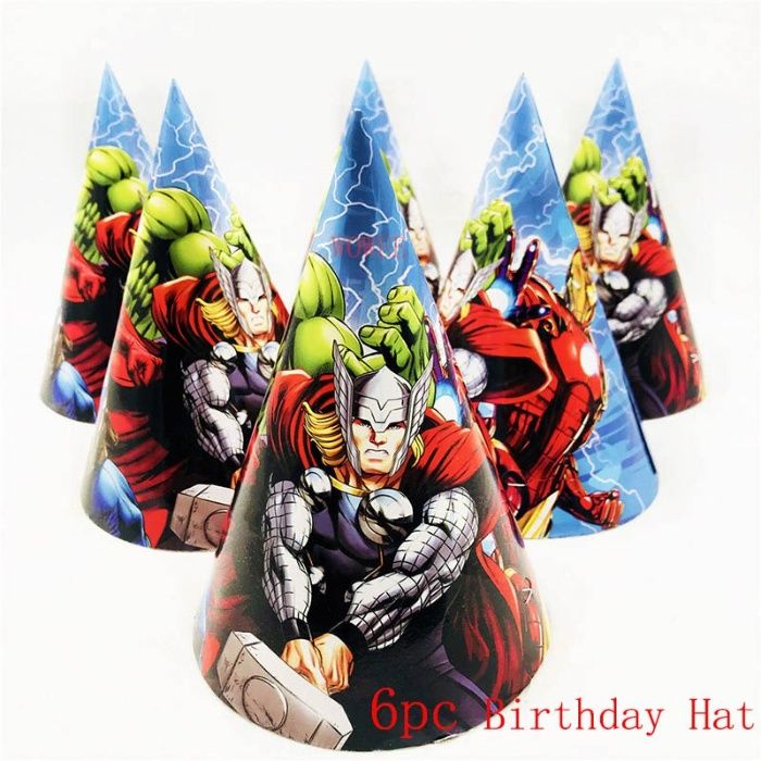 AVENGERS HEROES_Eroi Avengers_Deco party_Coifuri_Masti_Topper tort