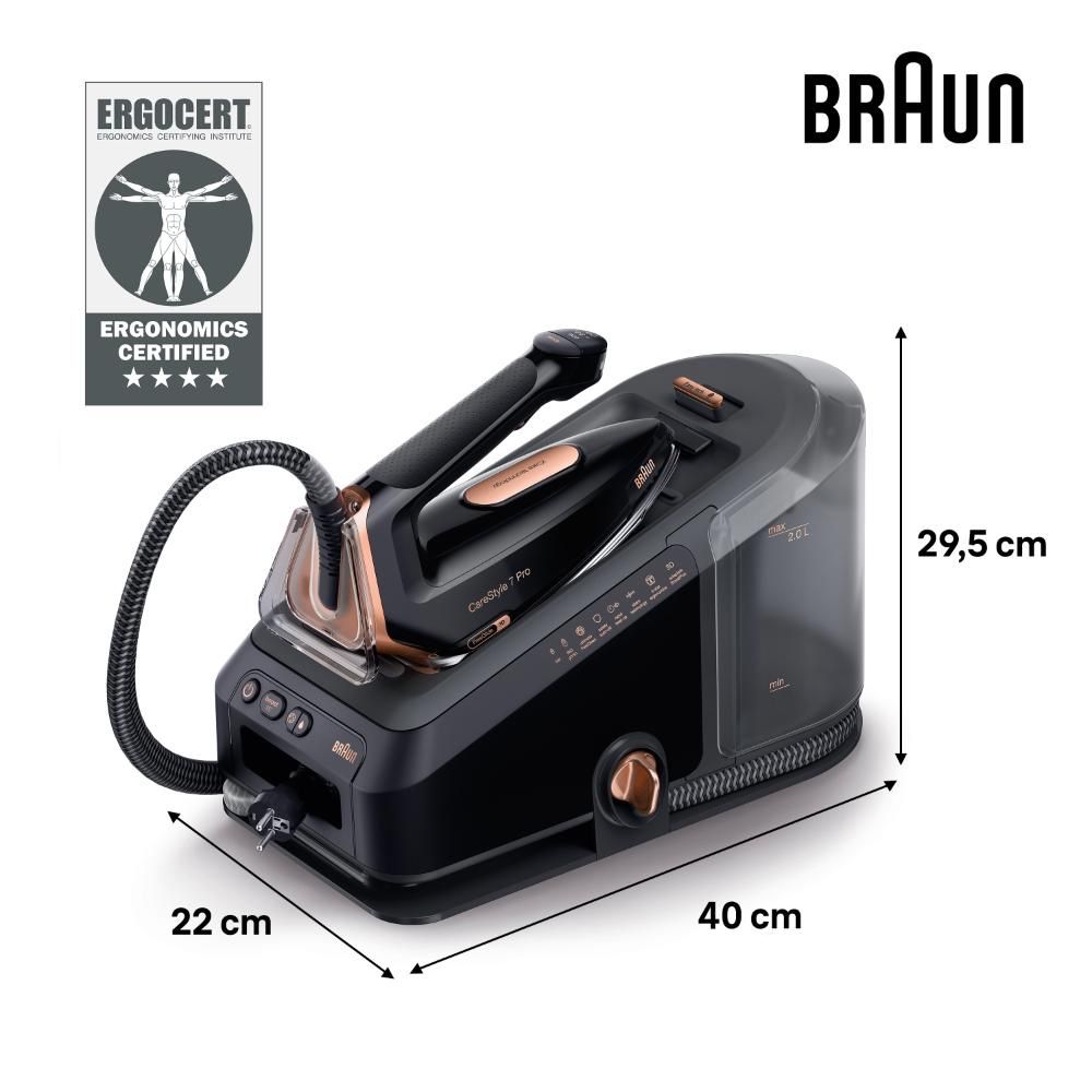 Утюг с парогенератором Braun IS7286BK
