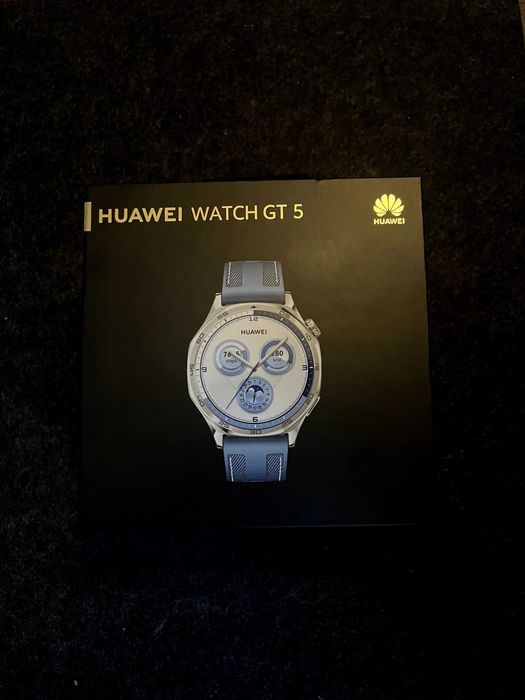 Huawei Watch GT 5, 46 mm, Stainless, Blue Woven Strap (РАЗОПАКОВАН)