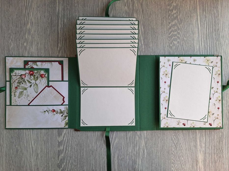 Коледен, скрапбук албум "Магическа звезда", ръчна изработка /52.19