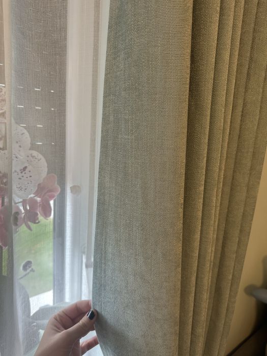 Draperie Black out, verde menta, 2 bucati de 135 x 260 cm