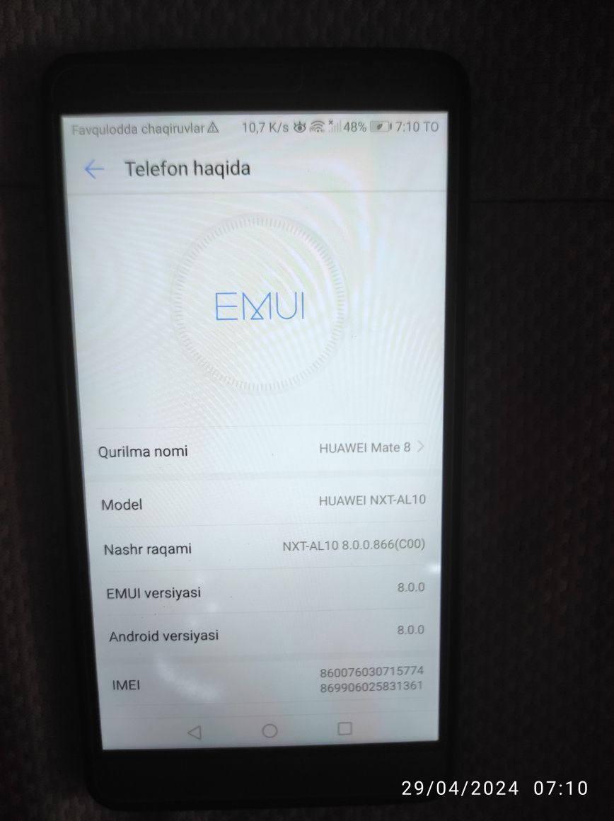 HUAWEI Mate 8 4/64 GB sotiladi