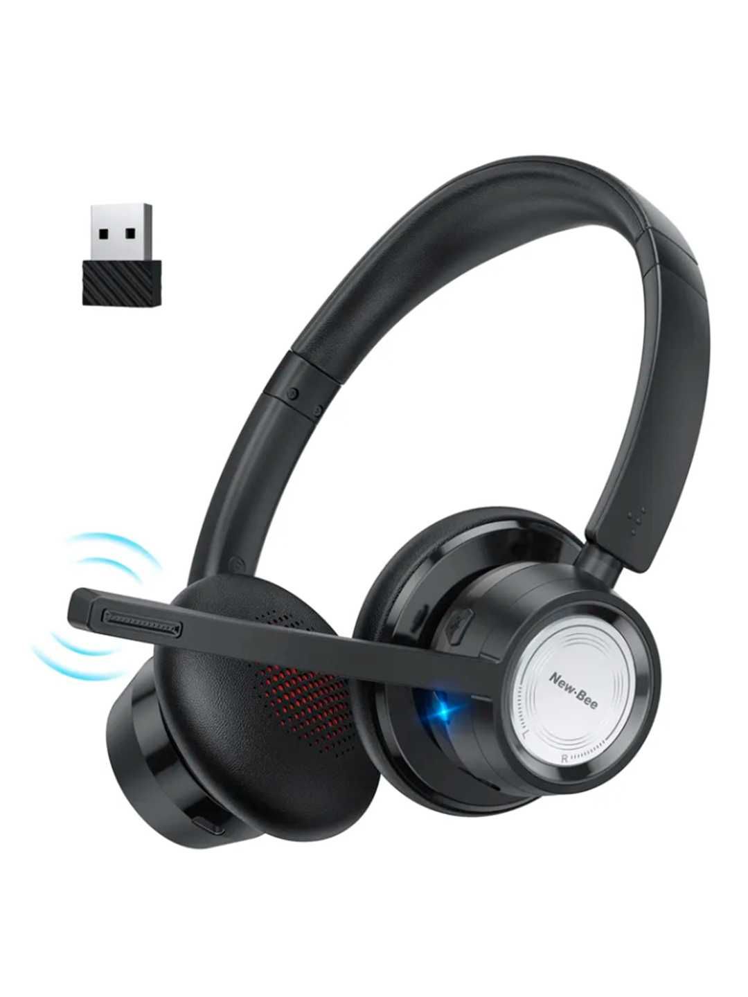 наушники для диспетчеров ,без проводные, 4 подключения, New Bee BH58