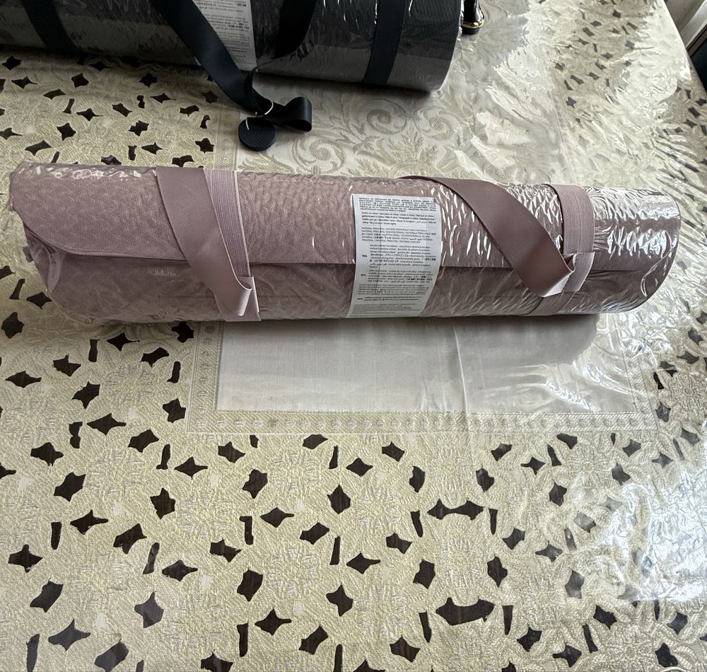 Коврик для йоги Oysho Original (черный , розовый )