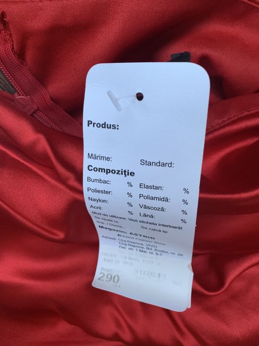 Rochie Astrid din satin superba noua cu eticheta marimea M