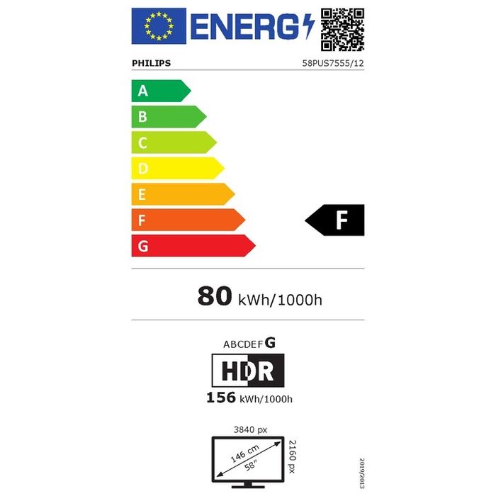 Телевизор Philips 58PUS7555/12, 58 инча, 4K-,ULTRA HD LED