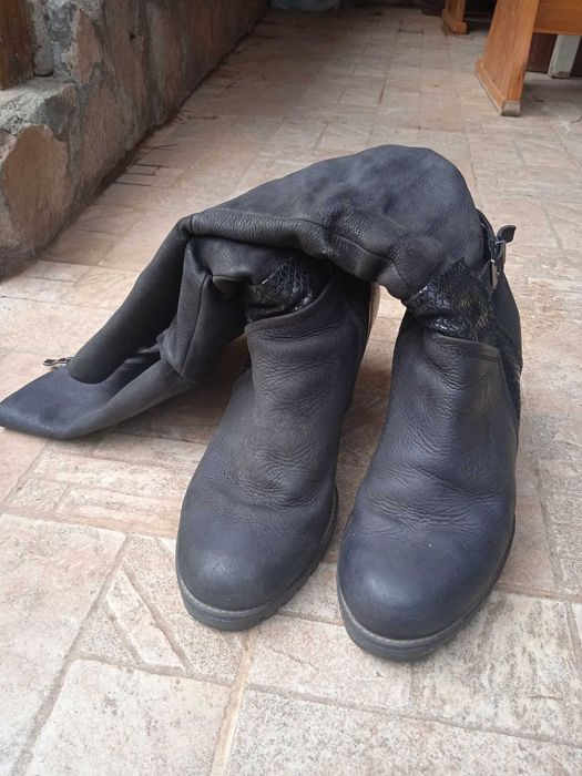 Дамски кожени ботуши Marco Tozzi