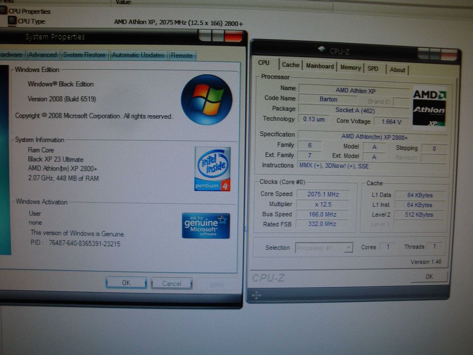Procesor AMD Athlon XP 2800+ 2075 Mhz Barton socket A 462