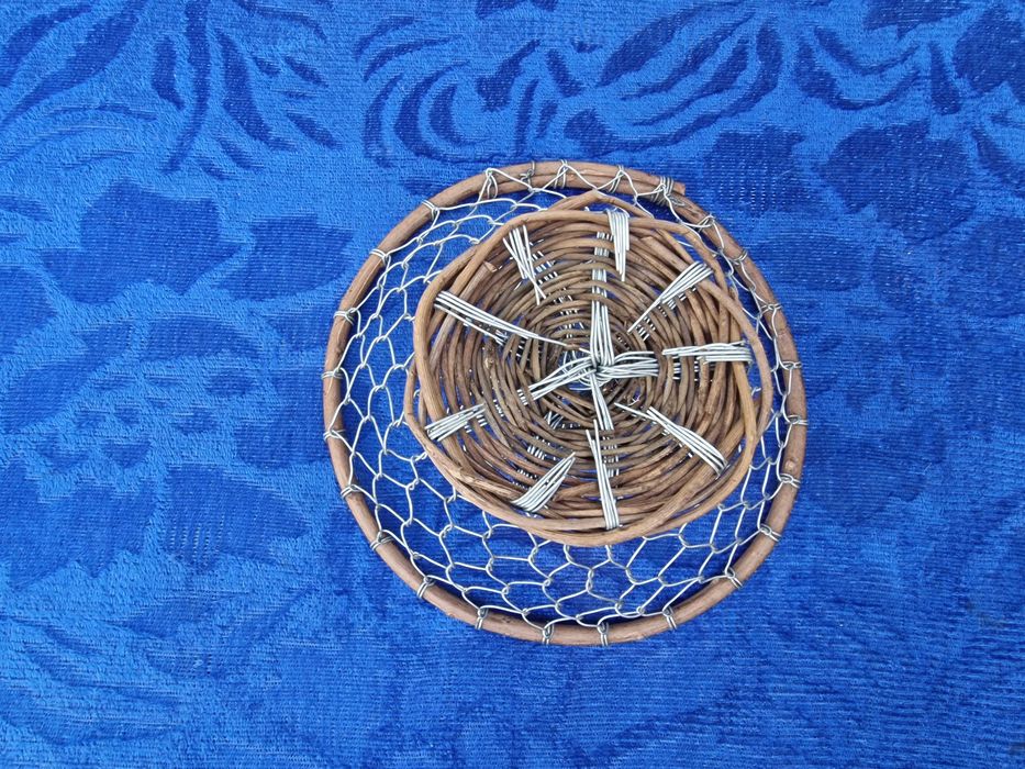 Cos pentru fructe paine, impletit, oval, 20 x 7 cm