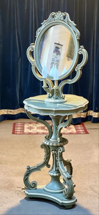 Masuță cu oglindă/toaletă veche , stil Baroc venețian