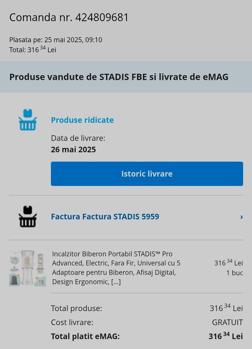 Incalzitor Biberon Portabil STADIS™ Pro Advanced