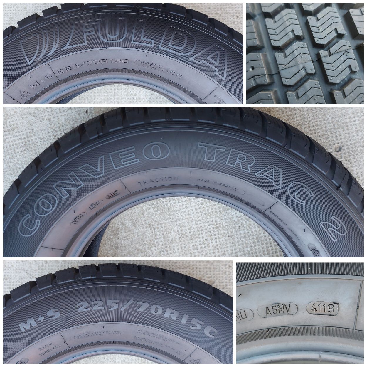 O bucată 225/70 R15C M+S iarnă - una Semperit Fulda Continent