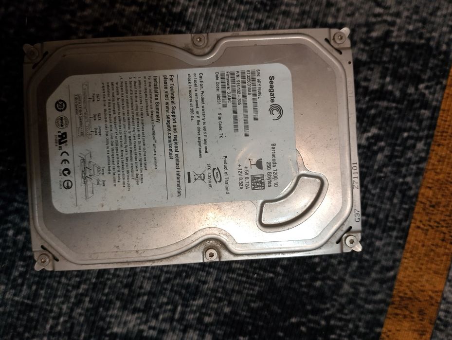 Жесткий диск для компьютера на 250гб ТОРГ