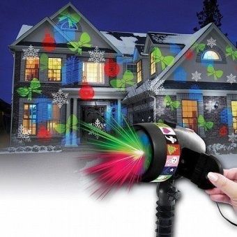 Празничный светодиодный слайд-проектор 12 дизайнов