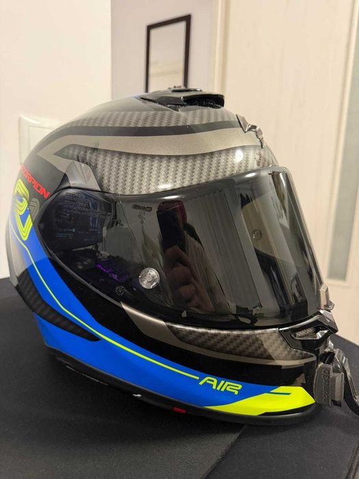 Casca Scorpion R1 Carbon , marime XL + accesorii