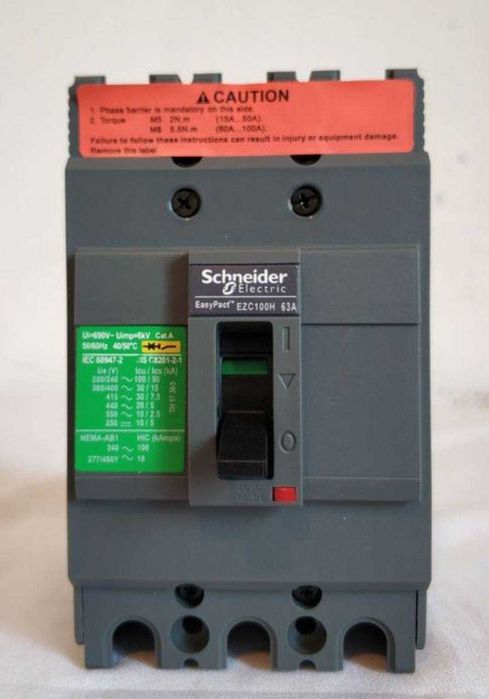 Выключатель автоматический автомат Schneider EasyPact EZC100H3080