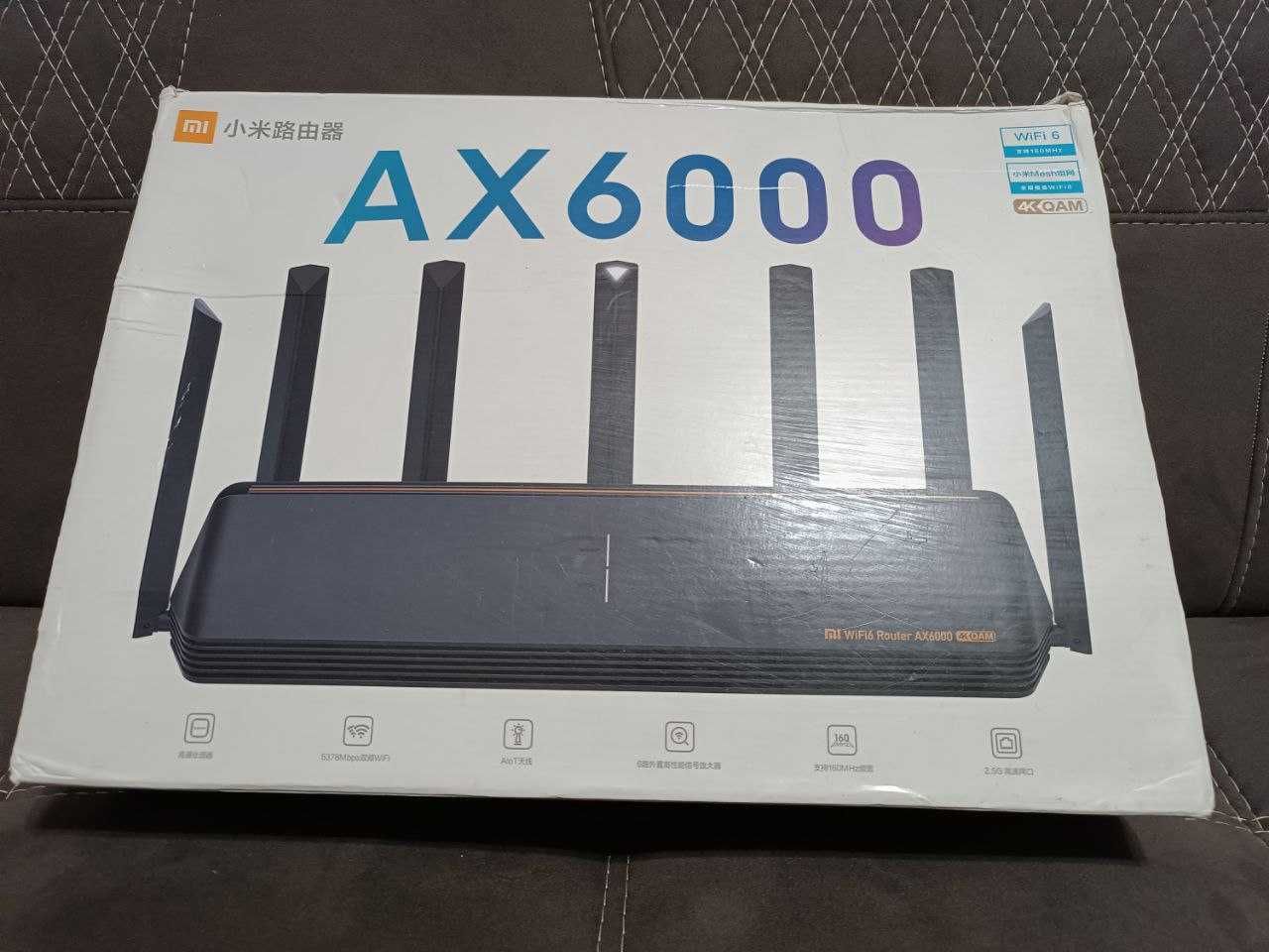 Wi-Fi роутер Xiaomi Mi Router AX6000 двухдиапазонный