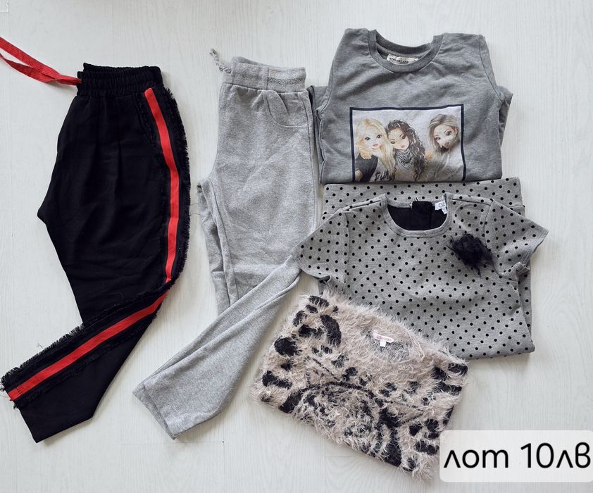 Дрехи за момиче 134/140 зимно яке и др