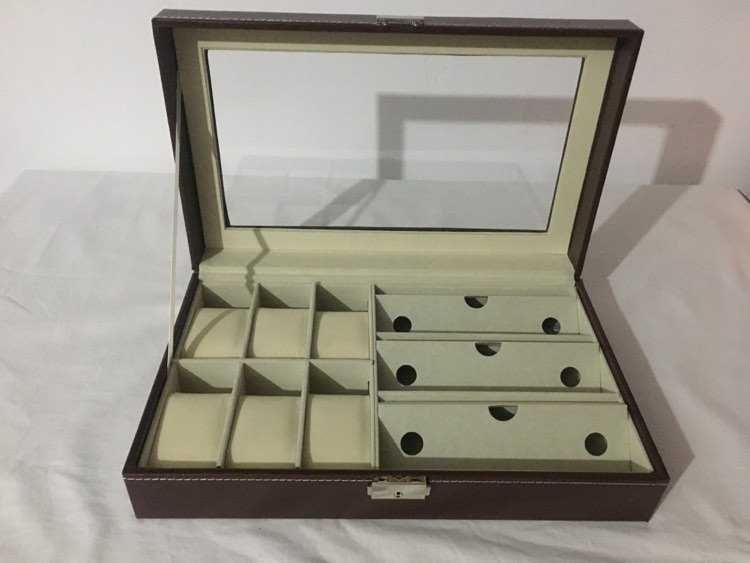 Cutie Ceasuri și Ochelari din piele – cadoul ideal. SIGILAT!