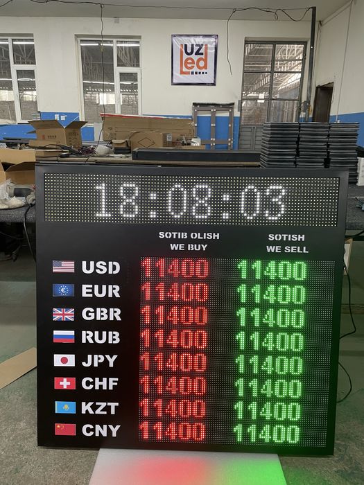 Led экраны. Светодиодный led экран. Курс валют табло.