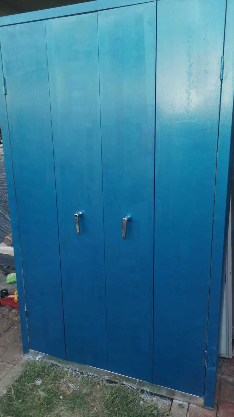 dulap metalic tip fiset cu usi culisante  200cm h x 117 latime x 45