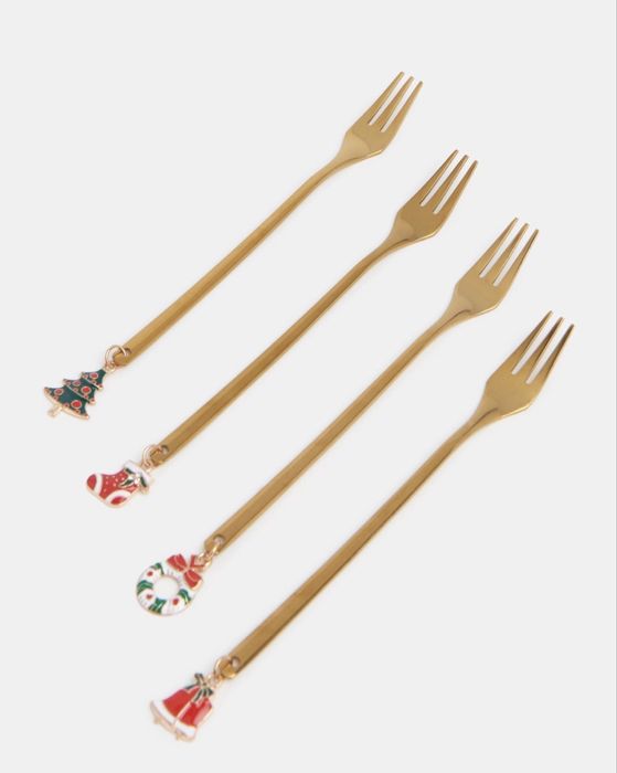 Коледни вилици + коледни лъжички