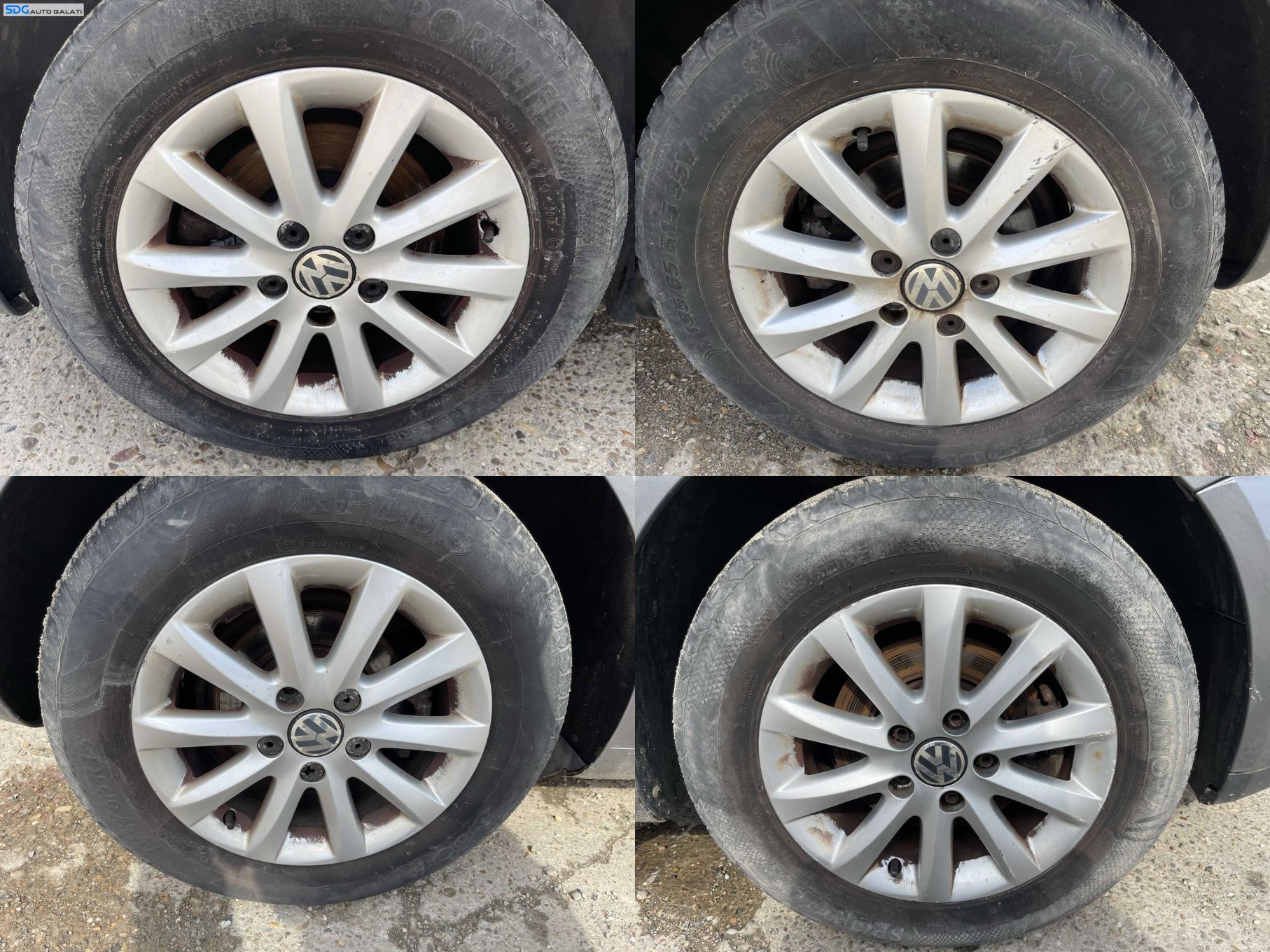 Set 4 Jante Roti Aliaj 195 65 15 R15 5x122 VW Passat B5.5 2001 - 2005