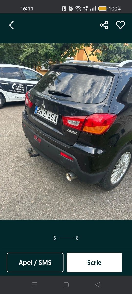 Mitsubishi ASX 1.6 benzina+gpl