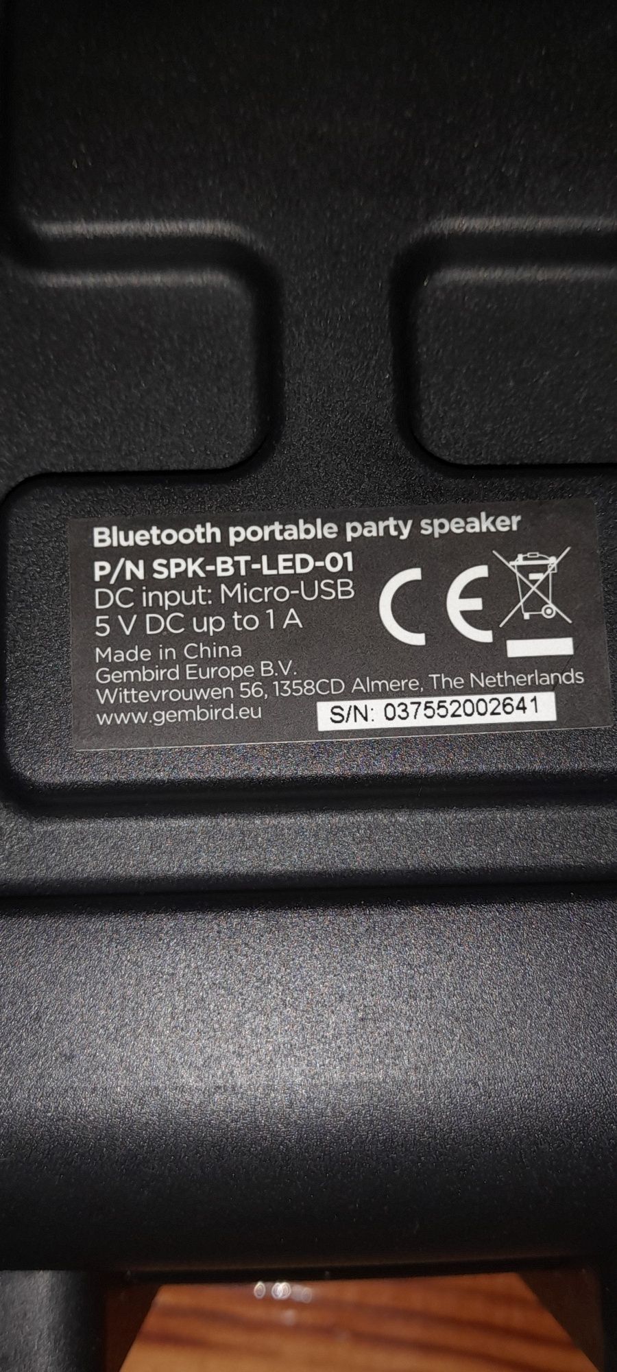 Тонколонка Gembird SPK-BT- LED Евтино-01 Bluetooth