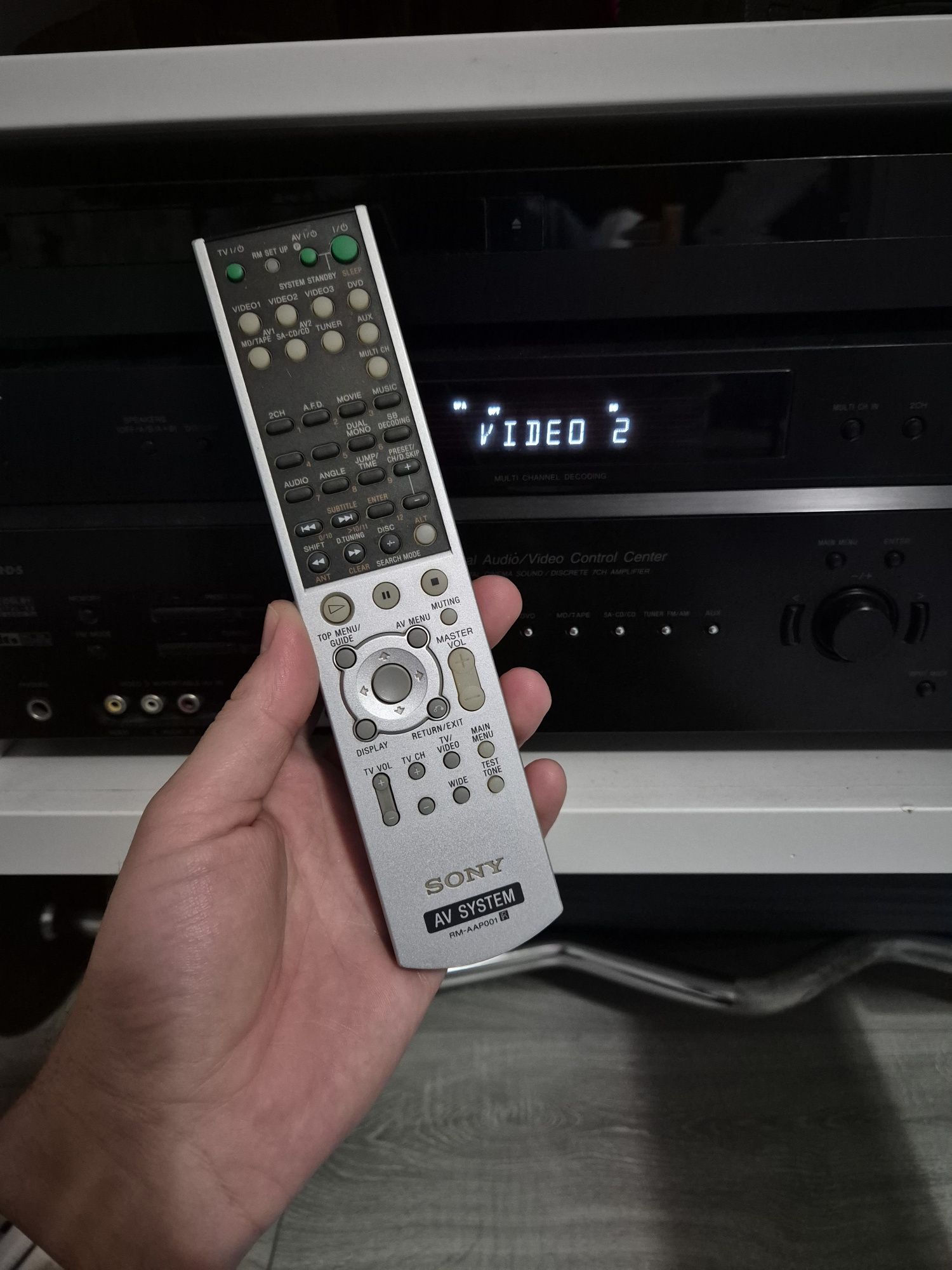 Amplituner Receiver sistem Sony cu telecomanda și boxe