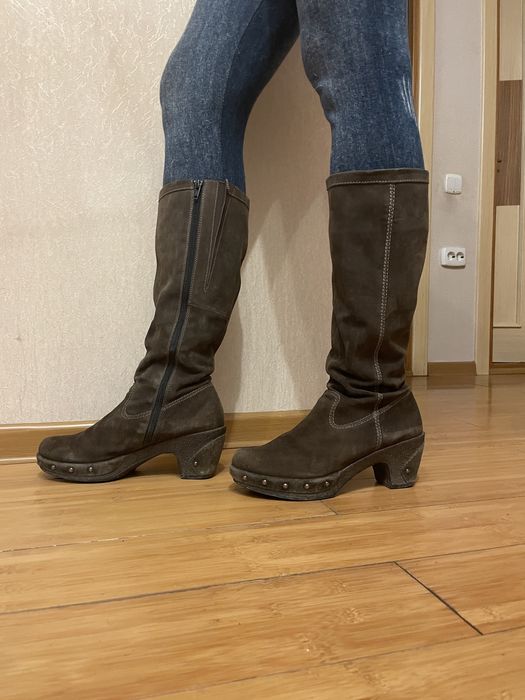 Сапоги замша, интертоп