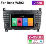 Мултимедия Двоен дин Mercedes W203 Android C А CLK W209 Навигация C220