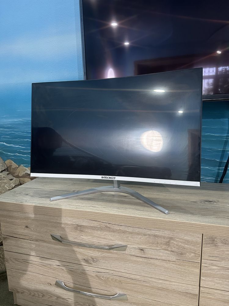 Монитор 27” AVTECH PRO Curved 165Hz — на запчасти