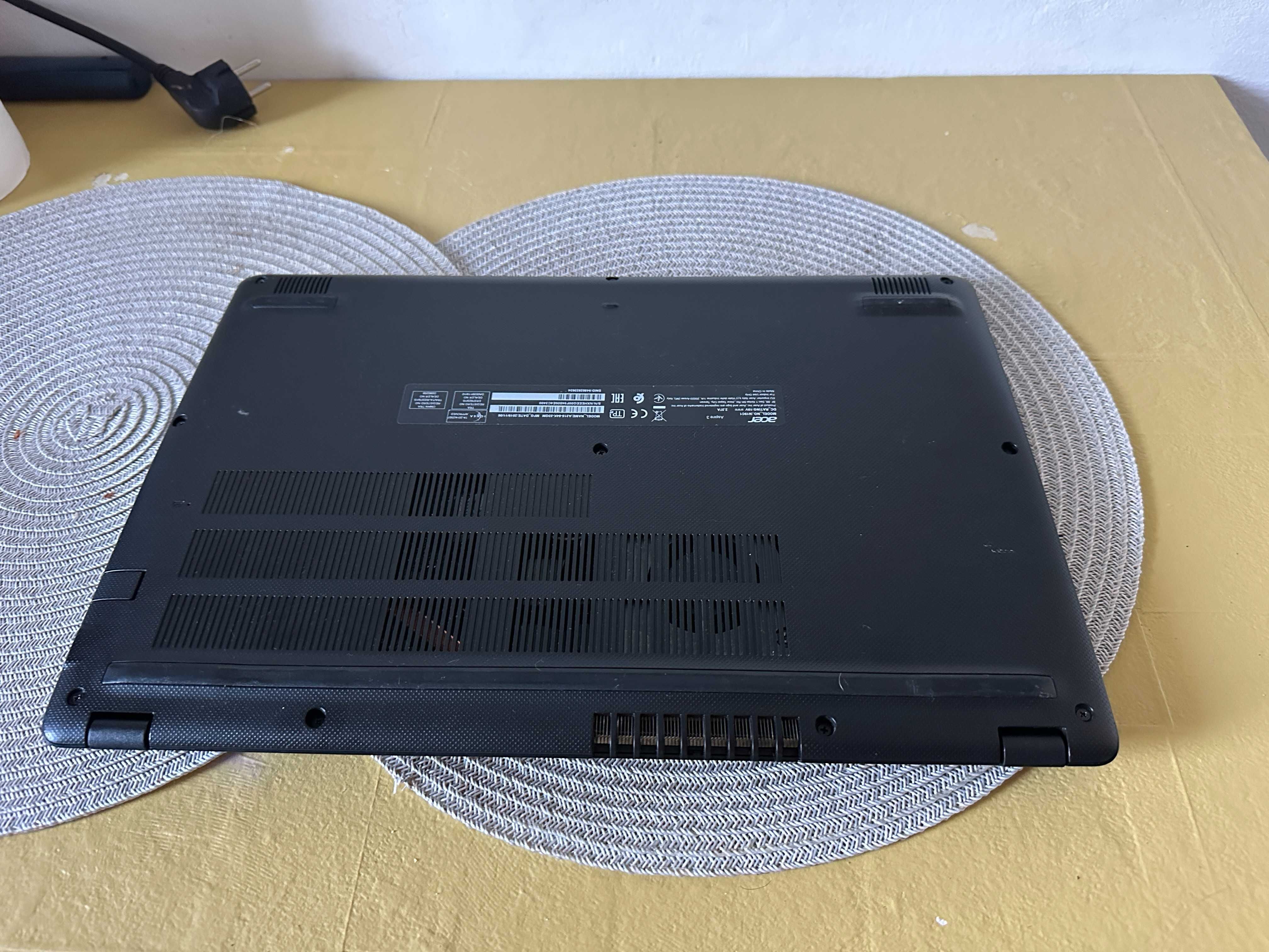 laptop acer a315-54k, i3 gen 7, quad, ram 8 gb, ssd 240 gb