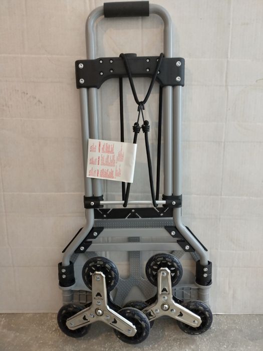 Cărucior de marfă, pliabil, cu roți triple - nou